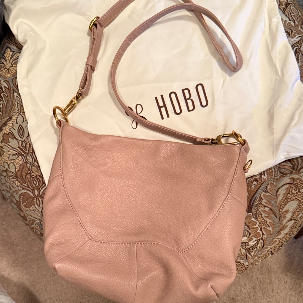 HOBO Blush Leather Hobo Bag